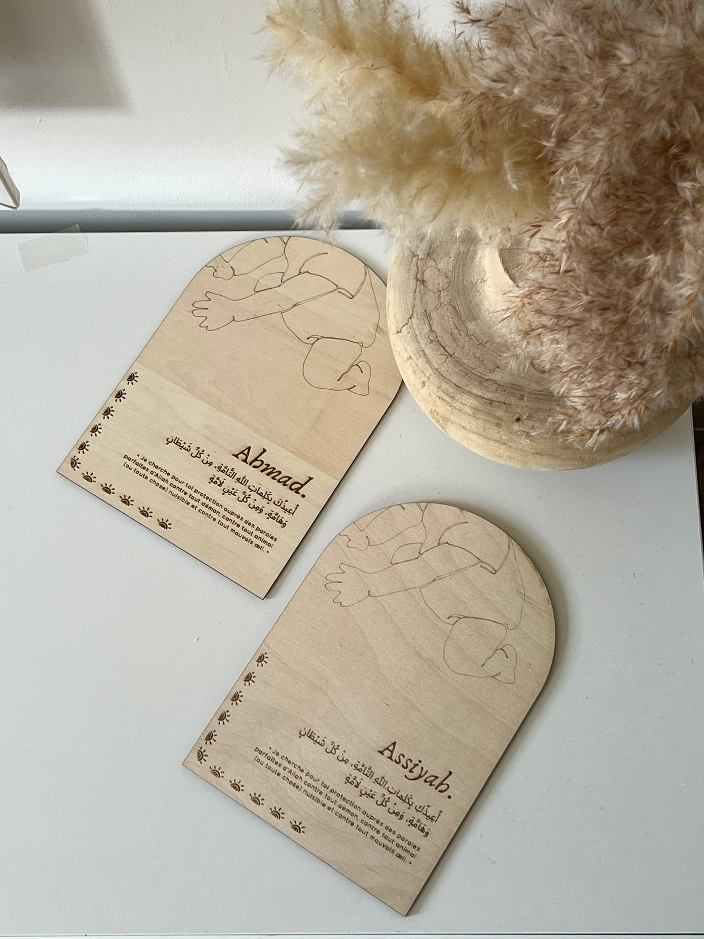 MINI TABLEAU AVEC INVOCATION BÉBÉ PERSONNALISÉ