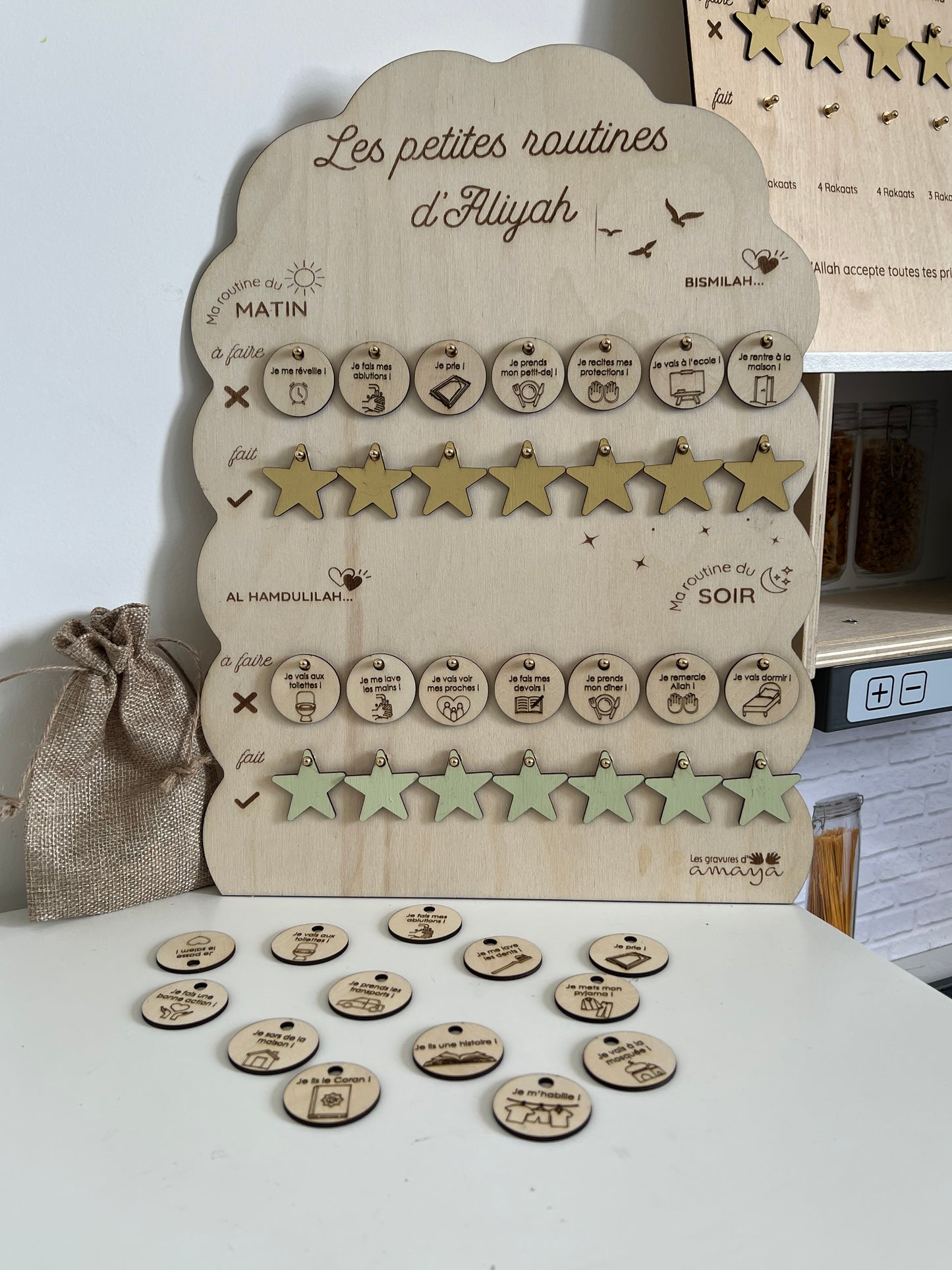 TABLEAU DE ROUTINE PERSONNALISÉ ET SON LIVRET D’INVOCATIONS