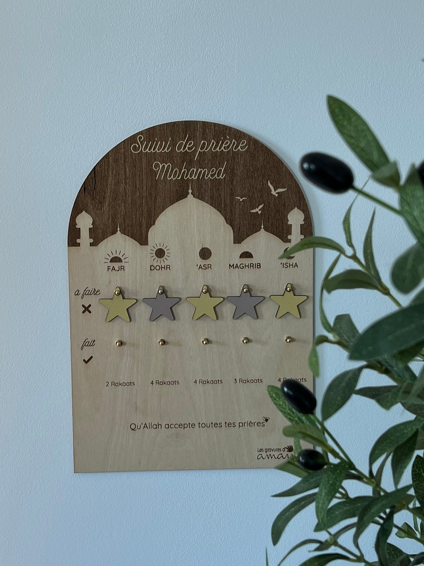 TABLEAU DE SUIVI DE PRIÈRE PERSONNALISÉ