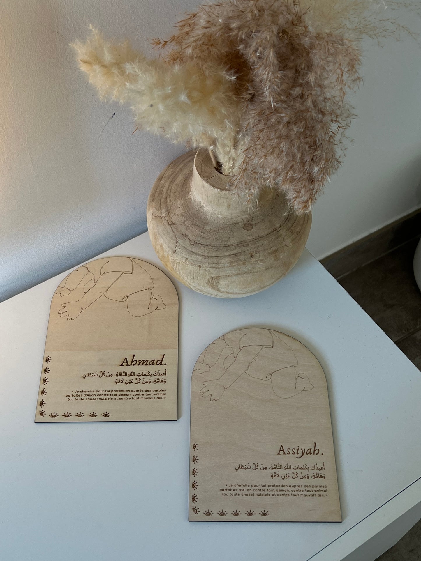 MINI TABLEAU AVEC INVOCATION BÉBÉ PERSONNALISÉ